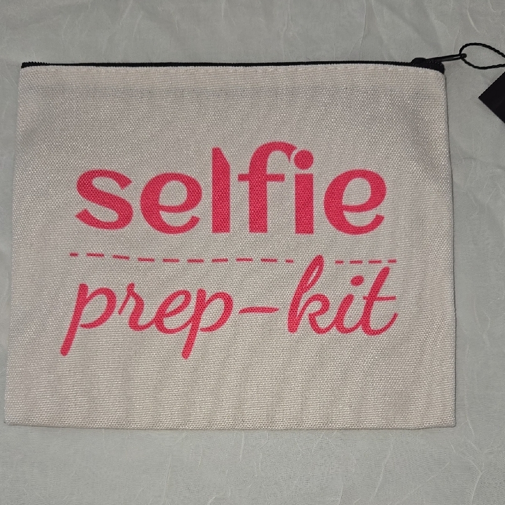 Stylish Cream and Pink Selfie Pouch